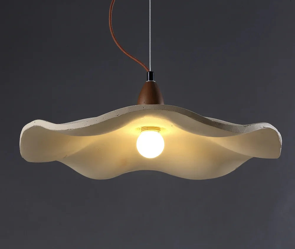 Japandi Wooden Pendant Light – Minimalist LED Ceiling Lamp | Wabi-Sabi Interior Lighting | Natural Contemporary Design