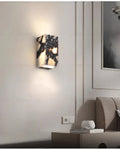 MarbleAura Outdoor Wall Light – Natural Marble LED Wall Lamp | IP65 Waterproof Lighting | Modern Architectural Accent