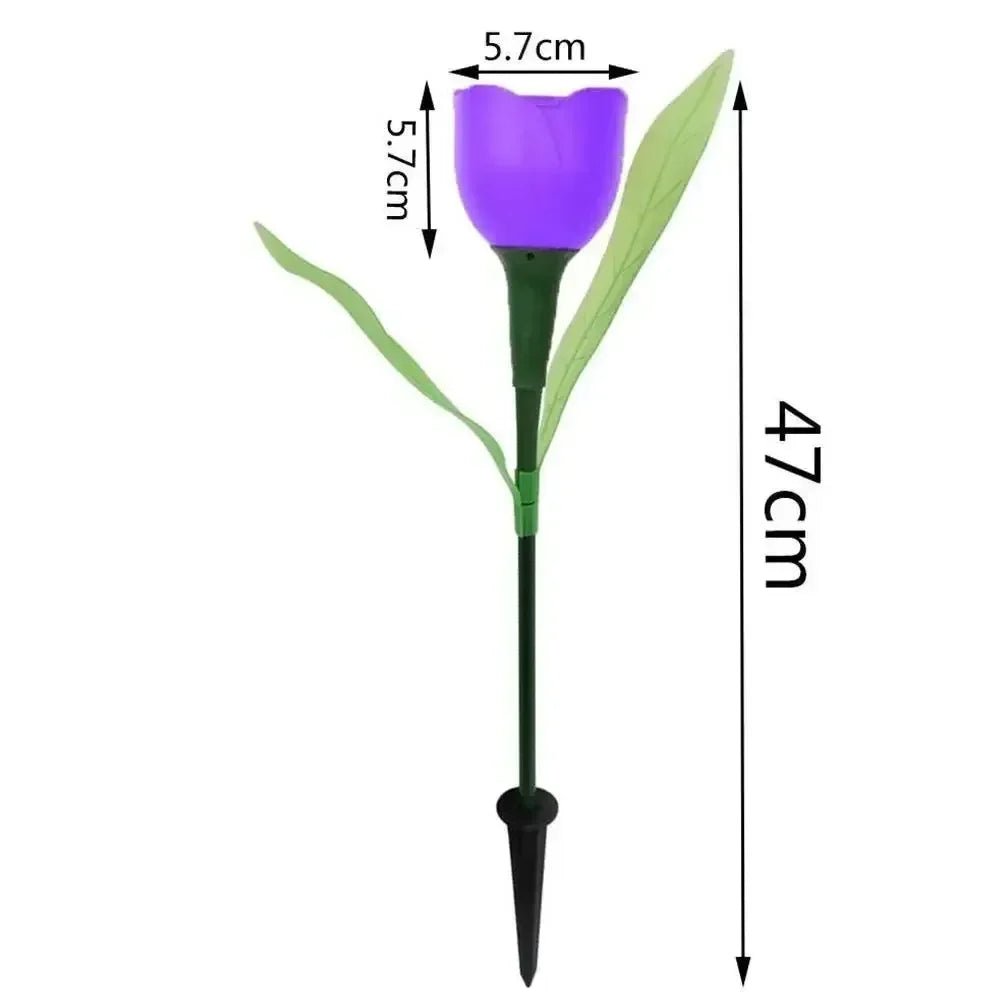 Bloomora Solar Garden Light – Tulip LED Outdoor Lamp | Decorative Waterproof Solar Lighting for Gardens & Outdoor Spaces