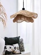 Hempora Wabi Pendant Light – Handwoven Rope Ceiling Lamp | Japandi Natural Hanging Lighting