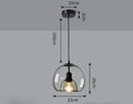 Amber Glass Pendant Light – Modern E26 Ceiling Lamp | Warm Ambient Lighting | Elegant Contemporary Interior Feature