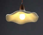 Japandi Wooden Pendant Light – Minimalist LED Ceiling Lamp | Wabi-Sabi Interior Lighting | Natural Contemporary Design