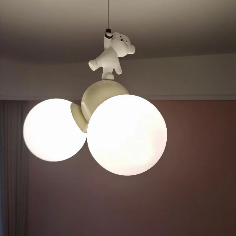 Cubilume Bear Ceiling Light – Cartoon Balloon LED Lamp | Playful Kids Room Lighting for Imaginative Spaces