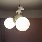 Cubilume Bear Ceiling Light – Cartoon Balloon LED Lamp | Playful Kids Room Lighting for Imaginative Spaces