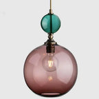 PrismGlow Glass Pendant Light – Scandinavian Ceiling Lamp | Coloured Glass Lighting | Contemporary Interior Accent