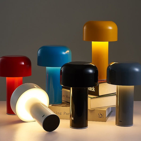 Milano Glow Rechargeable Mushroom Lamp – Cordless Italian Designer Lighting | Dimmable Ambient LED