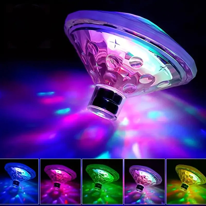 AQUAGLOW RGB Floating Disco Lamp – Waterproof Underwater LED Light | IP68 Pool & Spa Lighting