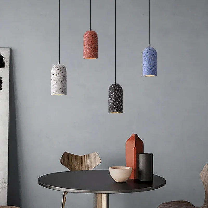 Concrete Pendant Light – Industrial E26 Ceiling Lamp | Handmade Minimalist Lighting | Contemporary Loft-Inspired Design