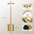 LumiÉlan – Rechargeable Table Lamp with Touch Control, 3 Light Colours & Stepless Dimming