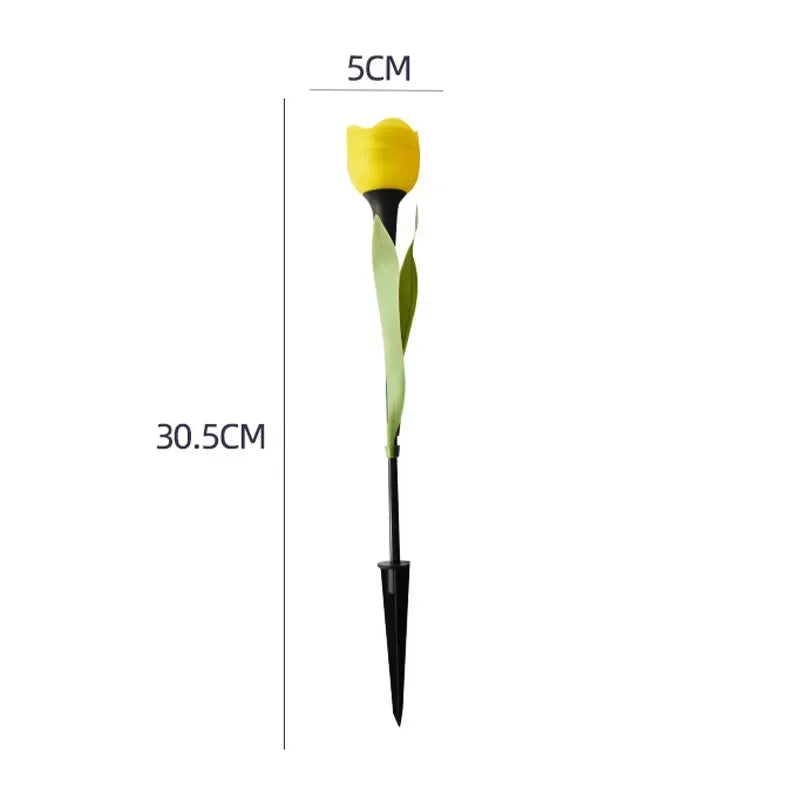 Bloomora Solar Garden Light – Tulip LED Outdoor Lamp | Decorative Waterproof Solar Lighting for Gardens & Outdoor Spaces