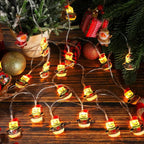 LumiJoy Christmas LED String Lights – Santa, Snowman & Christmas Tree Decorative Fairy Lights