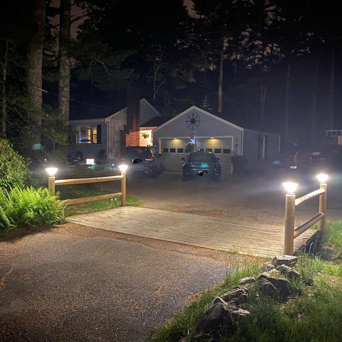 Waterproof Solar Pillar Light – Outdoor LED Post Light | IP65 Solar Garden & Fence Lighting