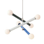 ArtGlow Modern Colorful Chandelier – Art Deco Glass & Acrylic Pendant Light for Contemporary Interiors