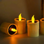 EverGlow Solar Tea Lights Set of 6 – Waterproof Flameless Outdoor Candles | Warm White Decorative Garden Lighting
