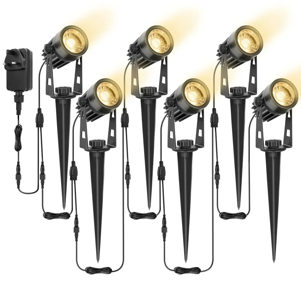 Vortexa Landscape Spotlight – Waterproof LED Garden Light | Outdoor Pathway & Accent Lighting with Plug System
