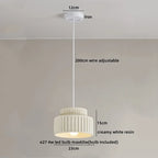 Veloura Resin Pendant Light – Nordic LED Ceiling Lamp | Minimalist Japandi Lighting for Modern Interiors