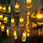 LumiJoy Christmas LED String Lights – Santa, Snowman & Christmas Tree Decorative Fairy Lights