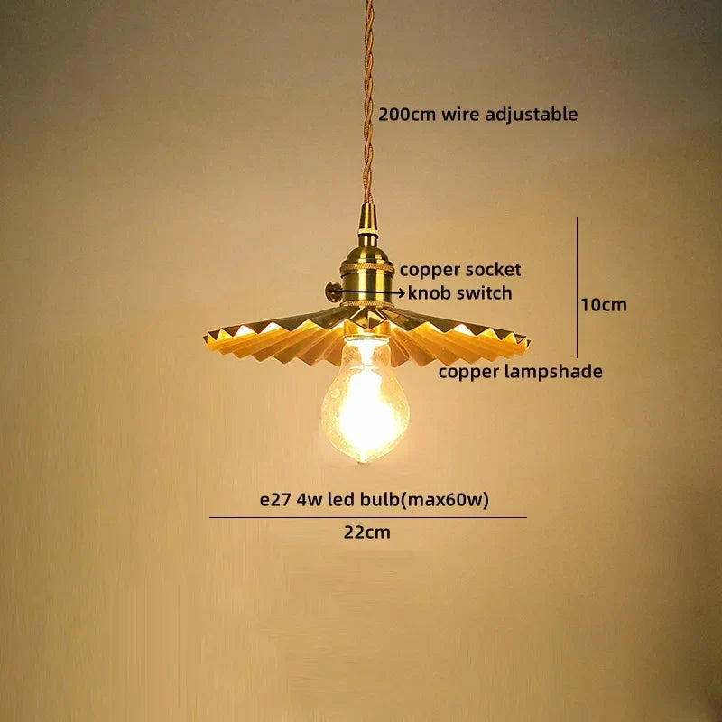 Verra Copper Pendant Light – Modern Glass Ceiling Lamp | Contemporary Ambient Lighting | Refined Interior Elegance