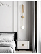Gold Glass Wall Light – Luxury G9 Wall Lamp | Contemporary Up & Down Lighting | Elegant Interior Accent