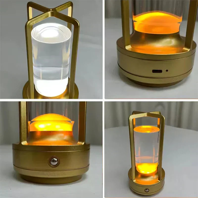 LumiCrystal Touch LED Crystal Table Lamp – Rechargeable Ambient Lamp with Elegant Crystal Effect