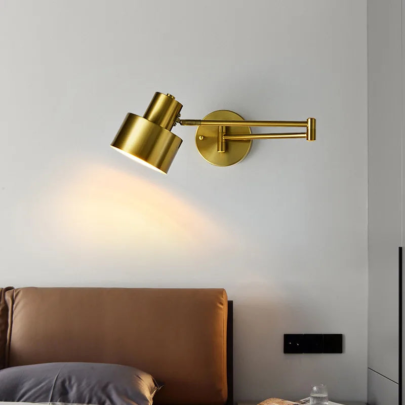 FlexArm LED Wall Light – Adjustable Swing Arm Lamp | Modern Reading Light | Contemporary Interior Lighting