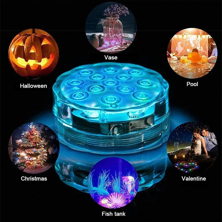 HydraGlow RGB Underwater Lights – Magnetic IP68 Pool & Aquarium LED Lights | Waterproof Colour-Changing Lighting