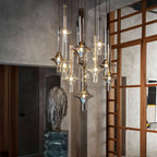Aureline Glass Pendant Light – Luxury Nordic LED Hanging Lamp | Modern Designer Lighting for Elegant Interiors