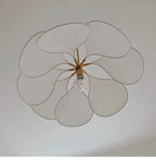 Floral Fabric Pendant Light – Designer E26 Ceiling Lamp | Artistic Ambient Lighting | Contemporary Statement Feature