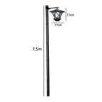 Aurelis Solar Post Light – 2-in-1 Vintage Garden Lamp | Solar Powered Outdoor Lighting for Entrances & Pathways