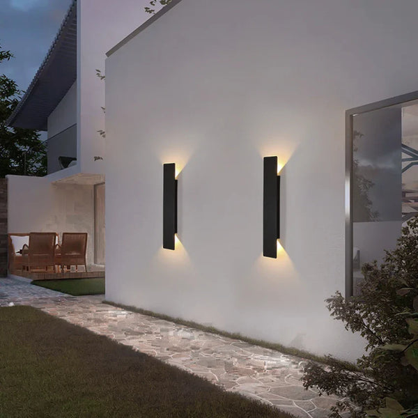 Triglow LED Outdoor Wall Light – Waterproof Modern Sconce | Contemporary Exterior Lighting