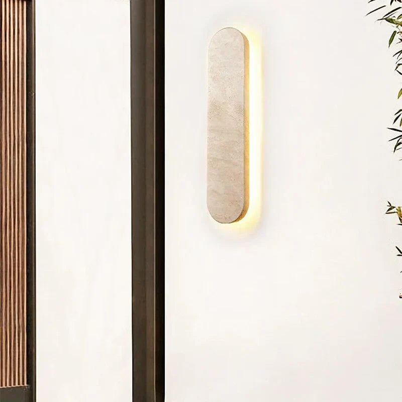 TerraLinea Wall Light – Natural Stone LED Wall Lamp | Modern Ambient Lighting for Contemporary Interiors
