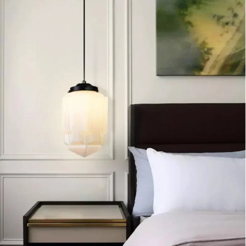 Aurelia Globe Pendant Light – Mid-Century Glass Ceiling Lamp | Art Deco Statement Lighting