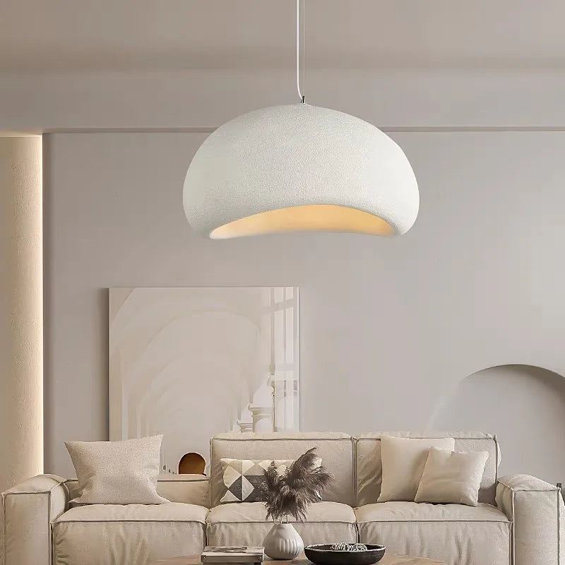 Kanso Wave Pendant Light – Japanese Wabi-Sabi Ceiling Lighting | Sculptural Minimalist Design