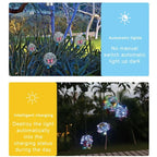 ButterflyGlow Solar Hanging Light – Waterproof LED Garden Lantern | Decorative Outdoor Sphere Light