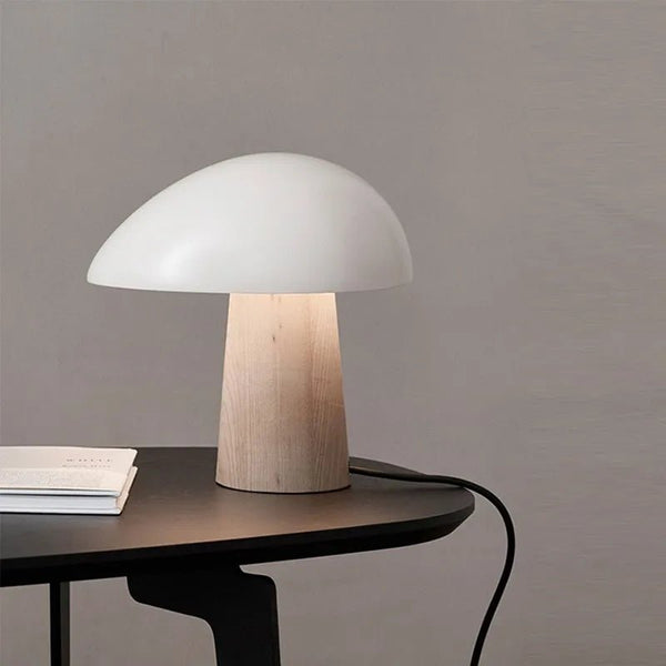 Nordiva Table Lamp – Scandinavian Wooden Accent Lighting | Modern Minimalist Design