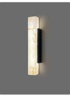 Marbella LED Outdoor Wall Light – Waterproof Marble-Effect Exterior Wall Lamp | Modern Stainless Steel Lighting