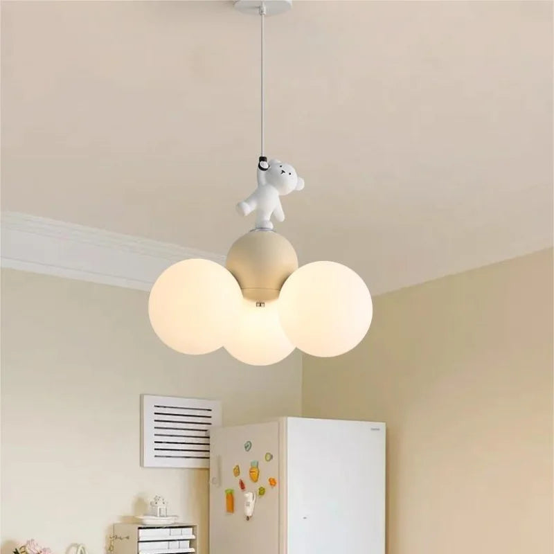 Cubilume Bear Ceiling Light – Cartoon Balloon LED Lamp | Playful Kids Room Lighting for Imaginative Spaces