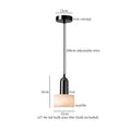 Marble Pendant Light with Iron Finish – Modern Nordic LED Ceiling Lamp | Luxury Contemporary Lighting