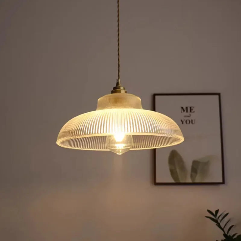 Verdelume Pendant Light – Vintage Green Glass Hanging Lamp | Retro Ambient Lighting for Timeless Interiors