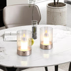 EmberGlow Rechargeable Flame Lamp – USB-C Touch Sensor Night Light | Dimmable LED Ambient Lighting