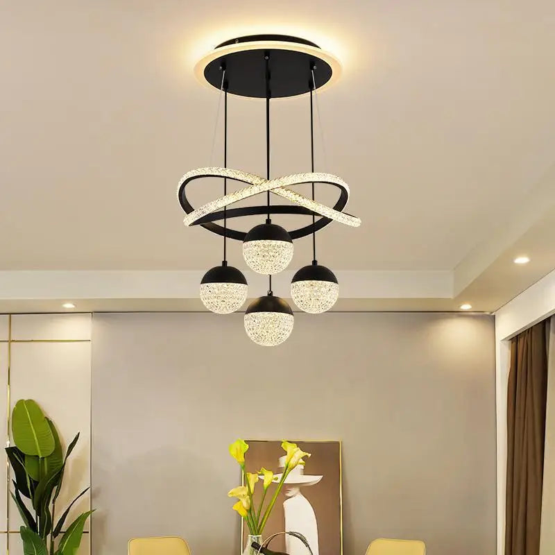 Aurevista LED Pendant Light – Modern Art Deco Hanging Lamp | Elegant Ambient Lighting for Contemporary Interiors