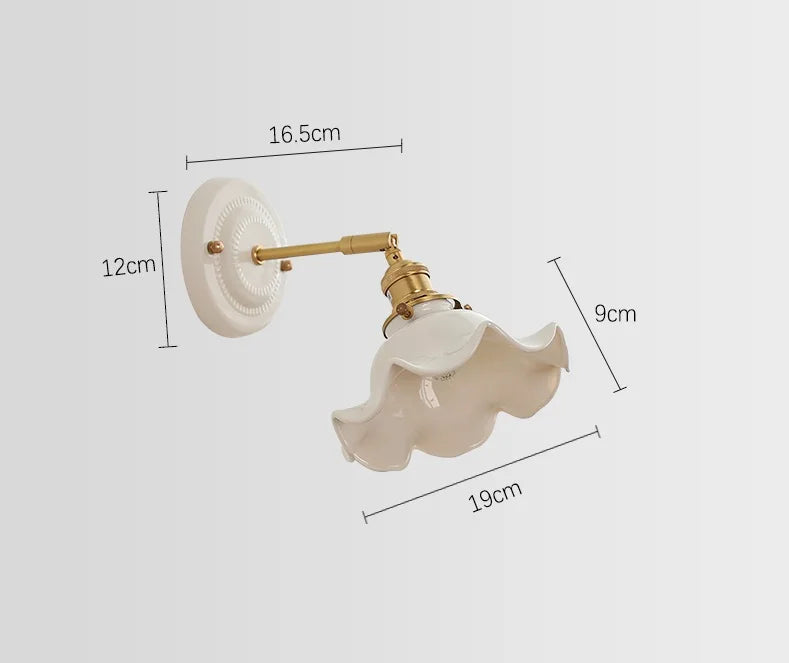 Aurelle Ceramic Wall Light – Adjustable E26 Wall Lamp | Contemporary Copper Lighting | Elegant Interior Illumination