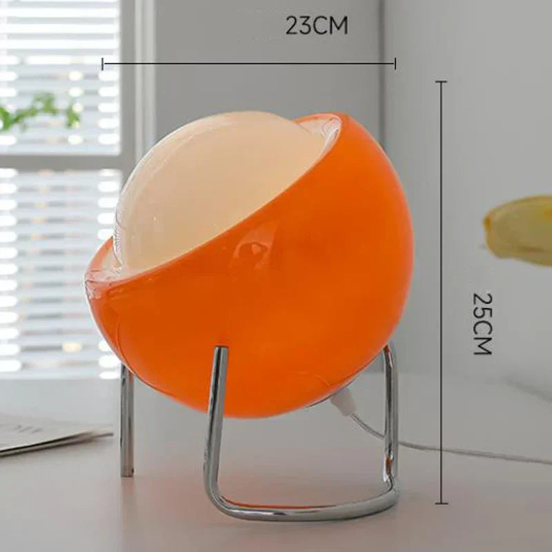 LumiEgg Retro Bauhaus Table Lamp – Glass LED Table Lamp | Nordic Minimalist Lighting