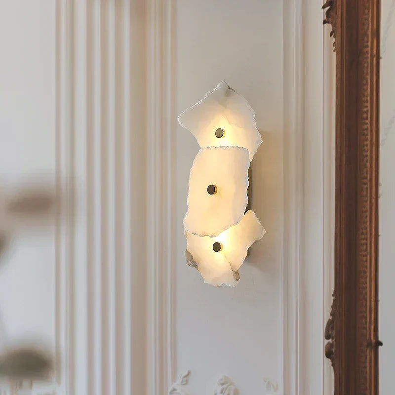 Aurelia Alabaster Wall Light – Spanish Stone Wall Lamp | Luxury Ambient Lighting | Modern Classic Interior Design