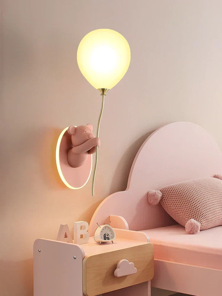 BearHaven Wall Light – Children's LED Bear Lamp | Nursery Wall Lighting | Playful Bedroom Décor