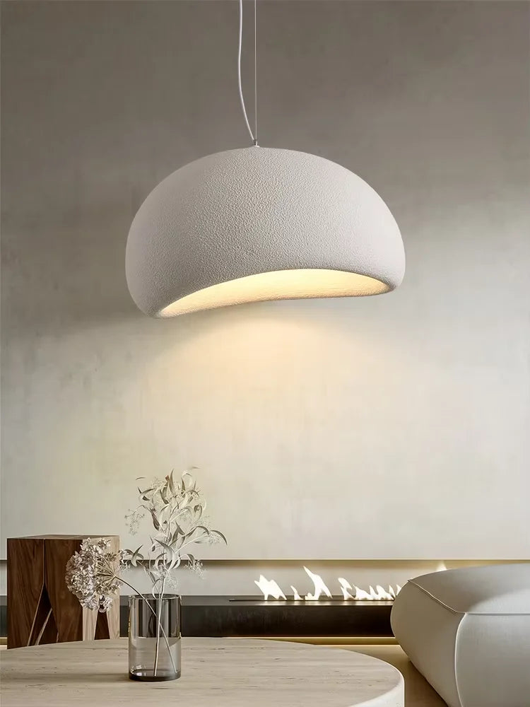 Kanso Wave Pendant Light – Japanese Wabi-Sabi Ceiling Lighting | Sculptural Minimalist Design