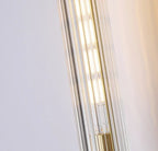 Modern Clear Glass Wall Light – Gold Brass E14 LED Wall Lamp for Bedrooms, Hallways & Bathrooms
