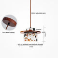 Terrazzo Stone Pendant Light with Copper Detail – Modern LED Ceiling Lamp | Contemporary Designer Lighting