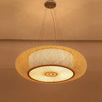 Solmira Rattan Pendant Light – Handwoven Bamboo Hanging Lamp | Natural Boho Lighting for Warm Interiors
