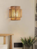 MoriRope Wall Light – Handcrafted Hemp Rope Wall Lamp | Rustic Ambient Lighting | Natural Artisan Décor